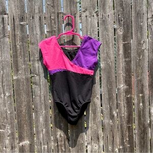 Girls Embellished One Piece Leotard